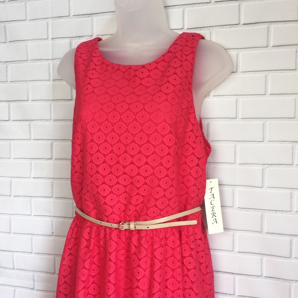 NEW Tacera Summer Dress Beautiful Salmon Color